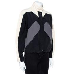 Pre Owned جاكيت كينزو سبورت "ويندبرياكر" قصير مزين مخطط أسود مقاس صغير جداً (اكس سمول)