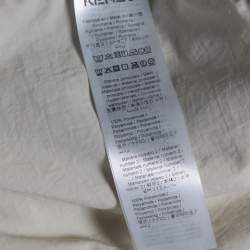 Pre Owned جاكيت كينزو سبورت "ويندبرياكر" قصير مزين مخطط أسود مقاس صغير جداً (اكس سمول)