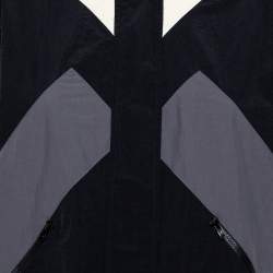 Pre Owned جاكيت كينزو سبورت "ويندبرياكر" قصير مزين مخطط أسود مقاس صغير جداً (اكس سمول)