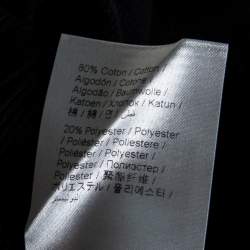 Pre Owned Kenzo Sport Black Rib Knit 'Big X' Jog Pants XS