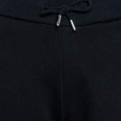 Pre Owned Kenzo Sport Black Rib Knit 'Big X' Jog Pants XS