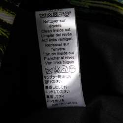 Kenzo Multicolor Printed Cotton Zip Detail Long Sleeveless Jacket S