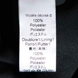 Pre Owned Kenzo Blue-Black Metallic Square Jacquard Long Sleeve Shift Dress L