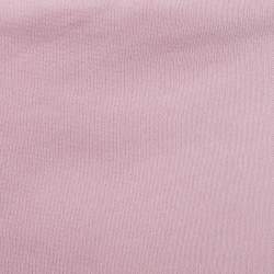 Pre Owned Kenzo Pink Terry Knit Logo Print Joggers L