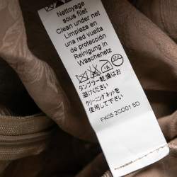 Pre Owned Kenzo Brown Cotton Floral Embroidered Sleeveless Jumpsuit M