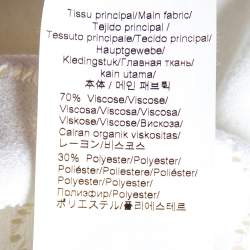 مملوكة مسبقًا Kenzo White Perforated Knit Fit & Flare Dress M