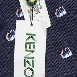 Kenzo Navy Blue Printed Denim Jeans M Waist 30"