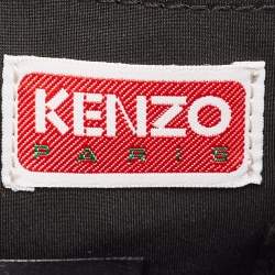 Kenzo Black Nylon Embroidered Phone Holder Crossbody Bag