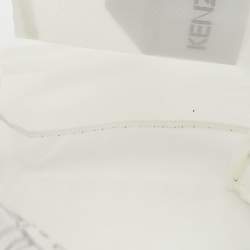 Pre Owned Kenzo White/Transparent Mesh Tiger Backpack