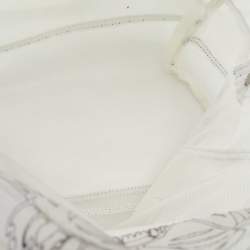 Pre Owned Kenzo White/Transparent Mesh Tiger Backpack