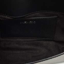 Pre Owned Kenzo Black Leather Small K Belt Bag