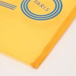 مملوكة مسبقًا Kenzo Orange Mesh Nylon Logo Flat Zip Pouch