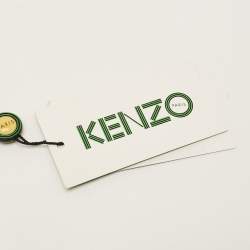 مملوكة مسبقًا Kenzo Orange Mesh Nylon Logo Flat Zip Pouch