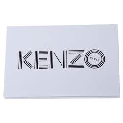 Pre Owned Kenzo Black Leather Kontact Eye Embossed Belt Bag