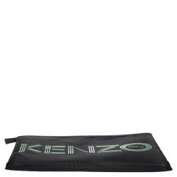 Kenzo Green/Black Mesh Clutch