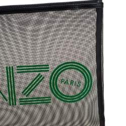 Kenzo Green/Black Mesh Clutch