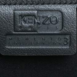 Pre Owned Kenzo Green Jungle Print Jacquard Memento Backpack