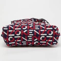 Kenzo Multicolor Signature Canvas Shoulder Bag