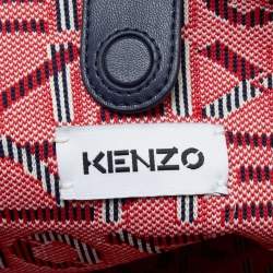 Kenzo Multicolor Signature Canvas Shoulder Bag