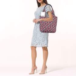 Kenzo Multicolor Signature Canvas Shoulder Bag