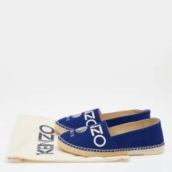 Kenzo Blue Canvas Espadrilles Size 39