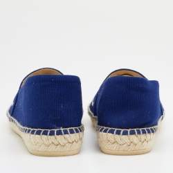 Kenzo Blue Canvas Espadrilles Size 39