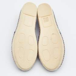 Kenzo Blue Canvas Espadrilles Size 39