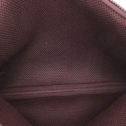 Kenzo Burgundy Neoprene Tiger Embroidered Laptop Case 