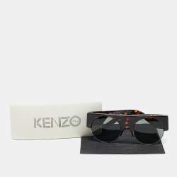 Kenzo Tortoise Brown/Black KZ 3188 Frame Round Sunglasses