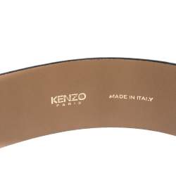 Kenzo Multicolor Watersnake Triangle Buckle Belt M