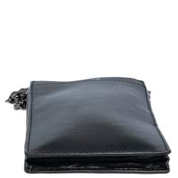Pre Owned Kenzo Black Leather Eye Crossbody Phone Case