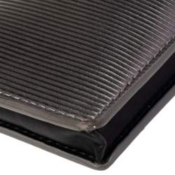 Pre Owned Kenzo Grey Tiger Embossed Patent Leather Phone Carrier Bag