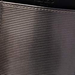 Pre Owned Kenzo Grey Tiger Embossed Patent Leather Phone Carrier Bag