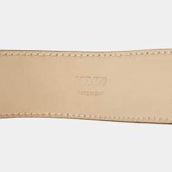 Kenzo Multicolor Floral Printed Leather Buckle Belt L