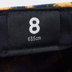 Kenzo Yellow Print Cotton New Era 59 Baseball Cap Size 63.5