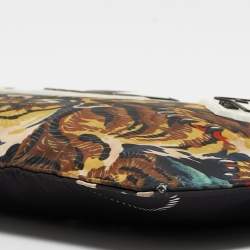 Kenzo Multicolor Printed Nylon Flying Tiger Zip Pouch