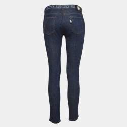 Kenzo Blue Logo Printed Denim Jeans S Waist 30"
