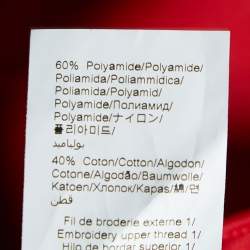 Pre Owned Kenzo Red Jersey Logo Stripe Panel Track Pants L