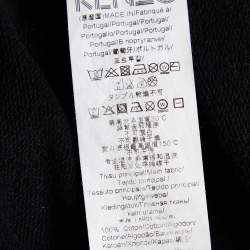 Pre Owned Kenzo Black Embroidered Cotton Knit Crewneck Sweatshirt XL