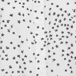 Pre Owned Kenzo White All-Over Print Cotton Shirt L