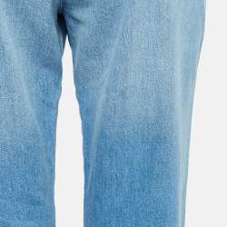 Kenzo Blue Applique Detail Denim Boyfriend Jeans M Waist 32"