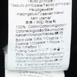 Pre Owned Kenzo Black Cotton Knit Printed Track Pants M