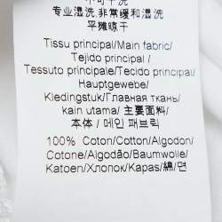 Pre Owned Kenzo White Printed Cotton Jersey T-Shirt S
