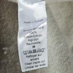 Pre Owned Kenzo Grey Melange Knit Tiger Embroidered Sweater Dress L