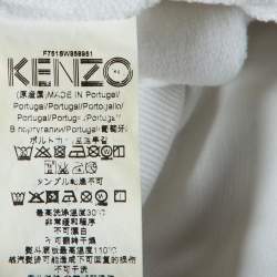 Kenzo White Photo Collage Print Cotton Crew Neck Sweatshirt XL
