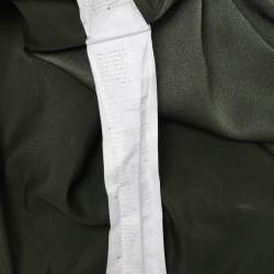 Pre Owned Kenzo Olive Green Crepe Tiger Motif Detail Sweatshirt L