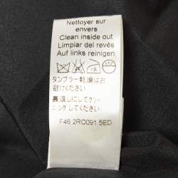 Kenzo Blue Square Lurex V-Neck Shift Dress L