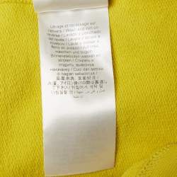 Pre Owned Kenzo Yellow Tiger Applique Cotton Knit Sweatshirt S
