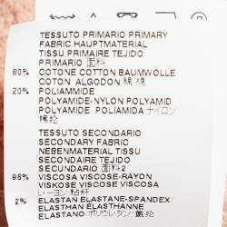 Pre Owned Dsquared Peachy Pink Patterned Jersey Mini Dress M