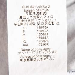 Pre Owned Kenzo Blue Tiger Print Cotton Crew Neck Sweatshirt XL